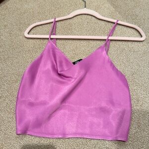 Zara pink silk cami